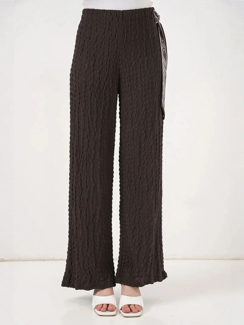 بيغ دارت BDART Textured Pants with Scarf Detail